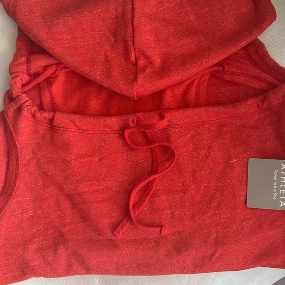 NWT ATHLETA Hoodie Kanga Sleeveless Drawstring Hoodie XXS - Picture 3 of 8